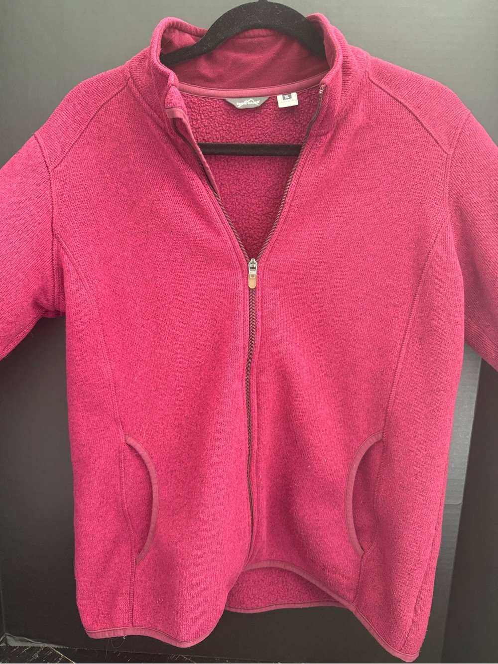 Eddie Bauer Pink Full-Zip Fleece Jacket